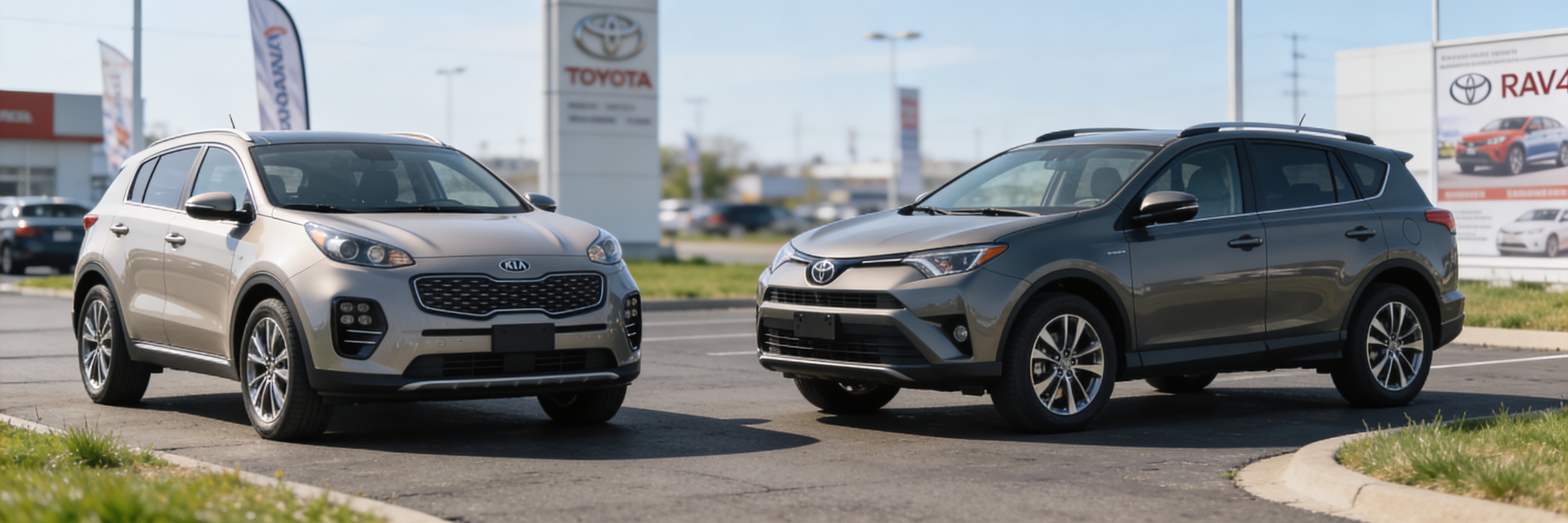Kia Sportage versus Toyota RAV4
