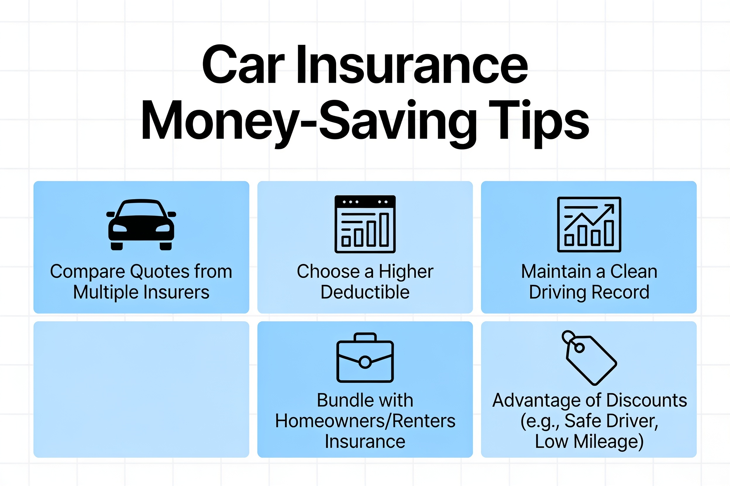Money-saving tips infographic