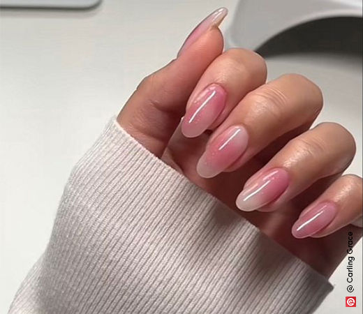 quiet luxury- blush nails art