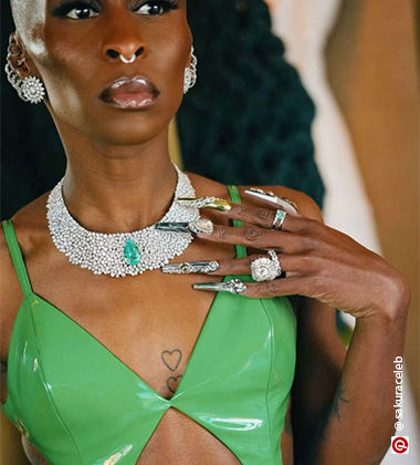 woman with extremely long nails