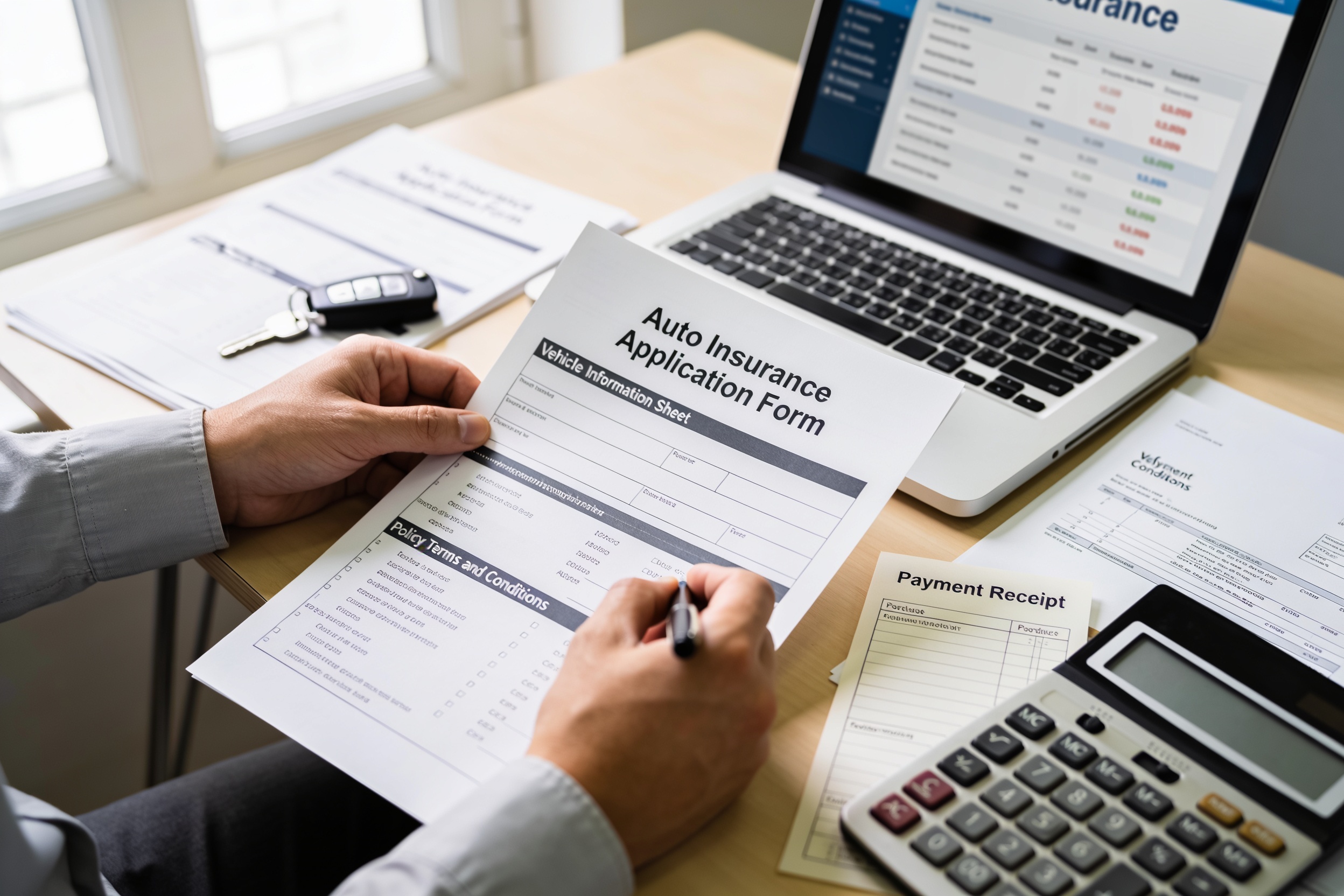 Insurance cost paperwork for Mahindra XUV700