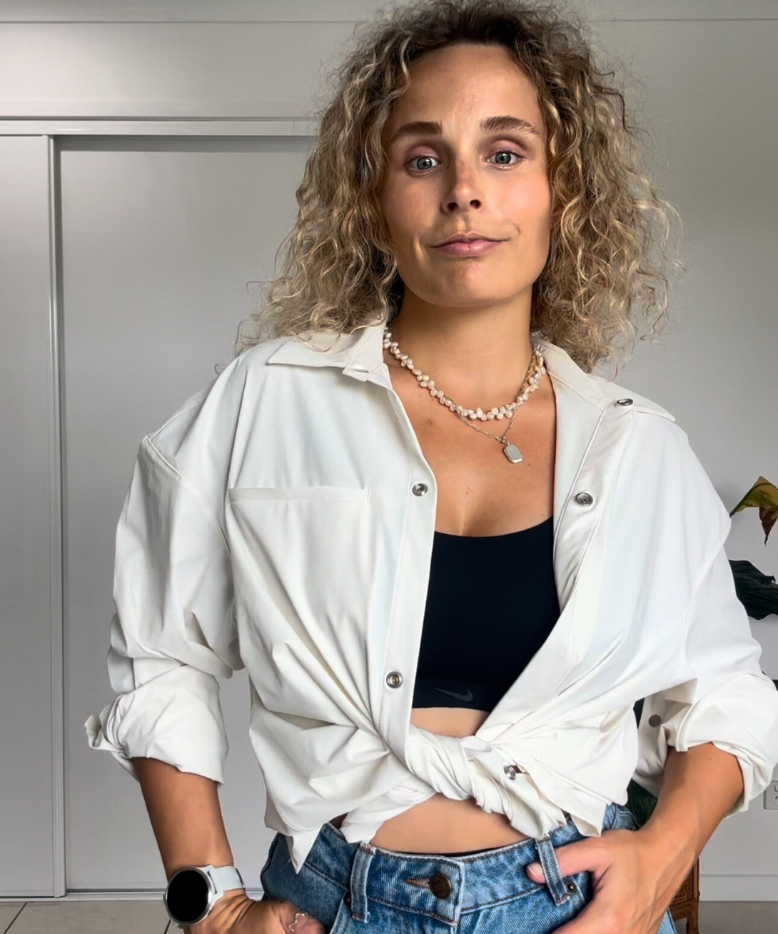 Nike button-up