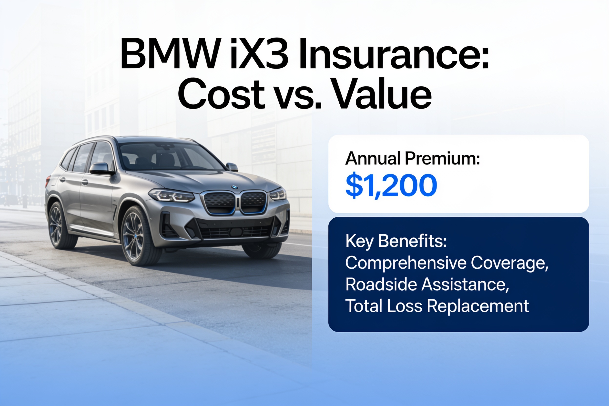 BMW iX3 insurance cost illustration
