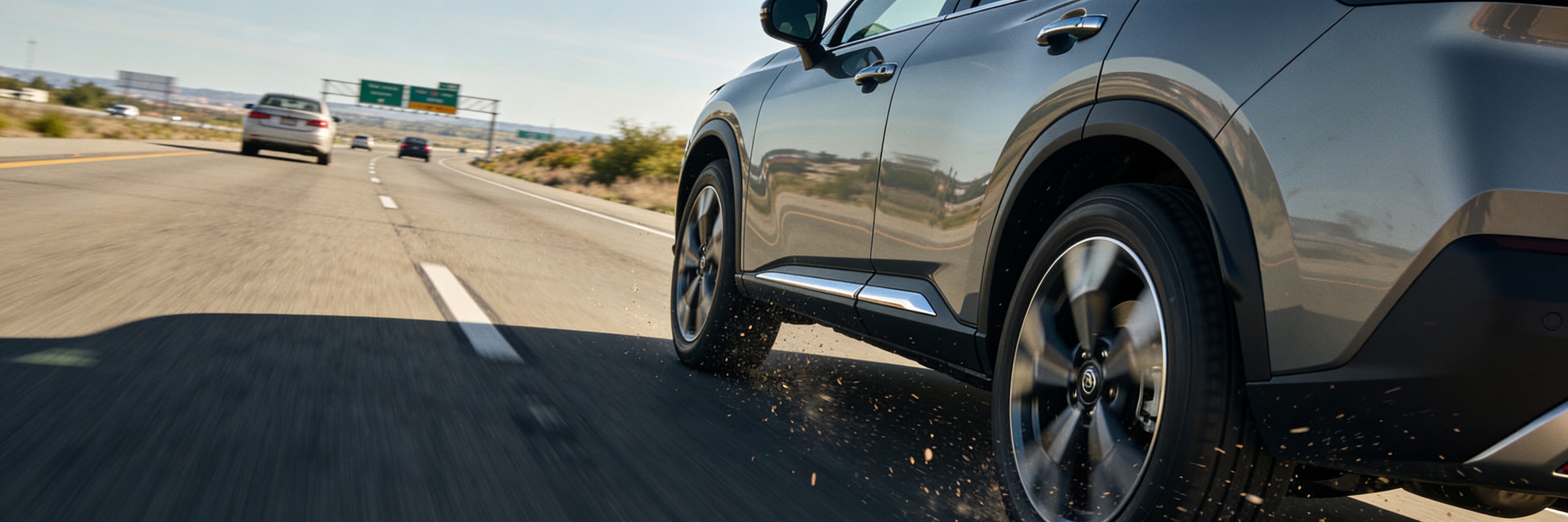 Nissan Rogue driving