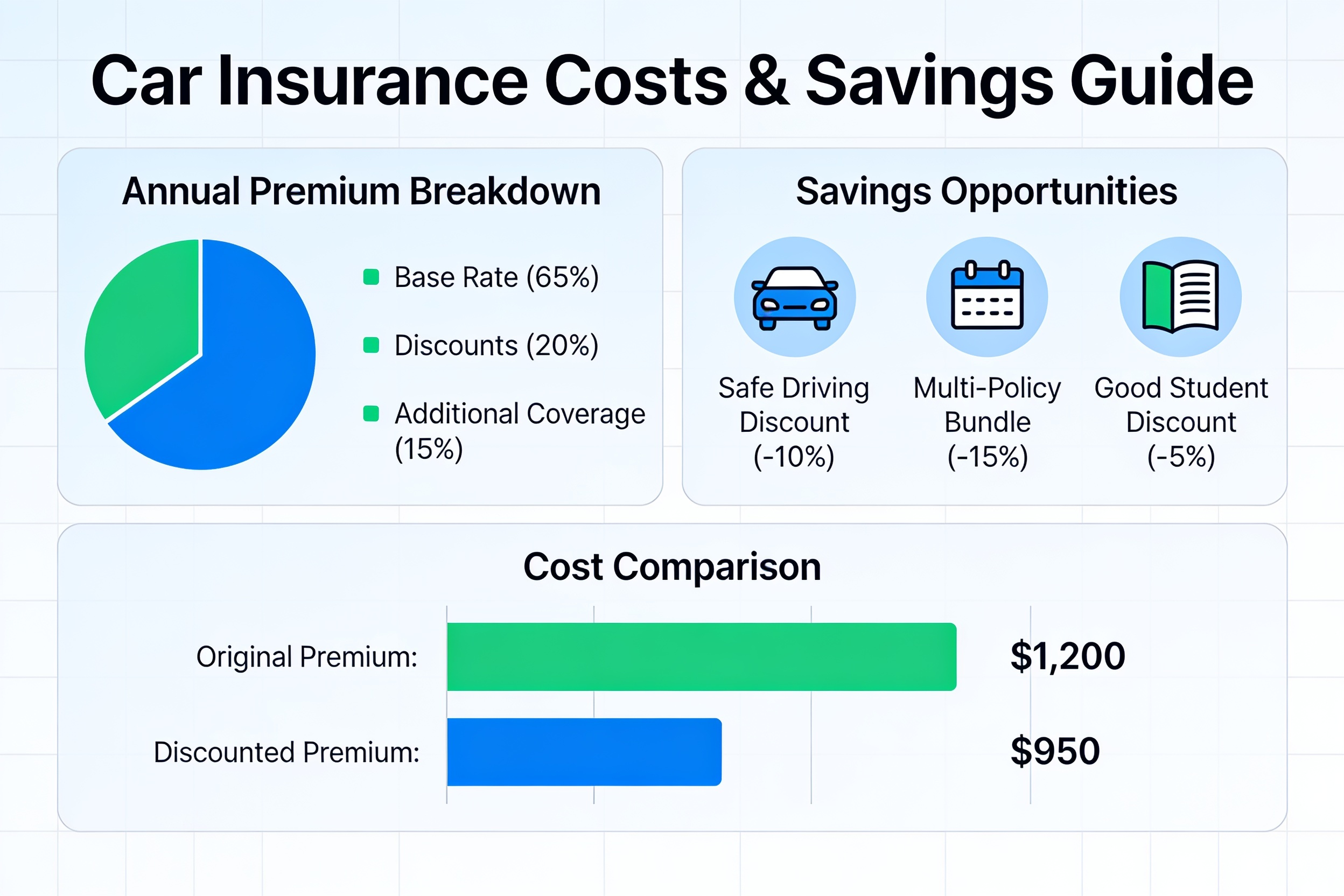 Insurance cost infographic for Nissan LEAF