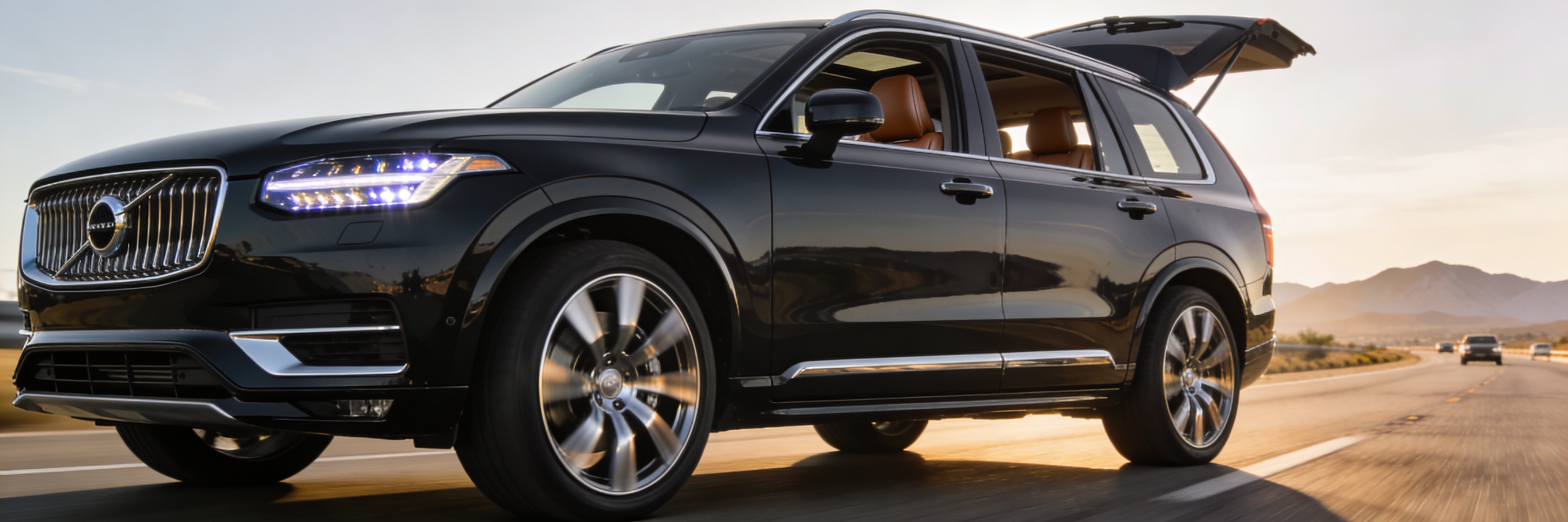 Volvo XC90 driving