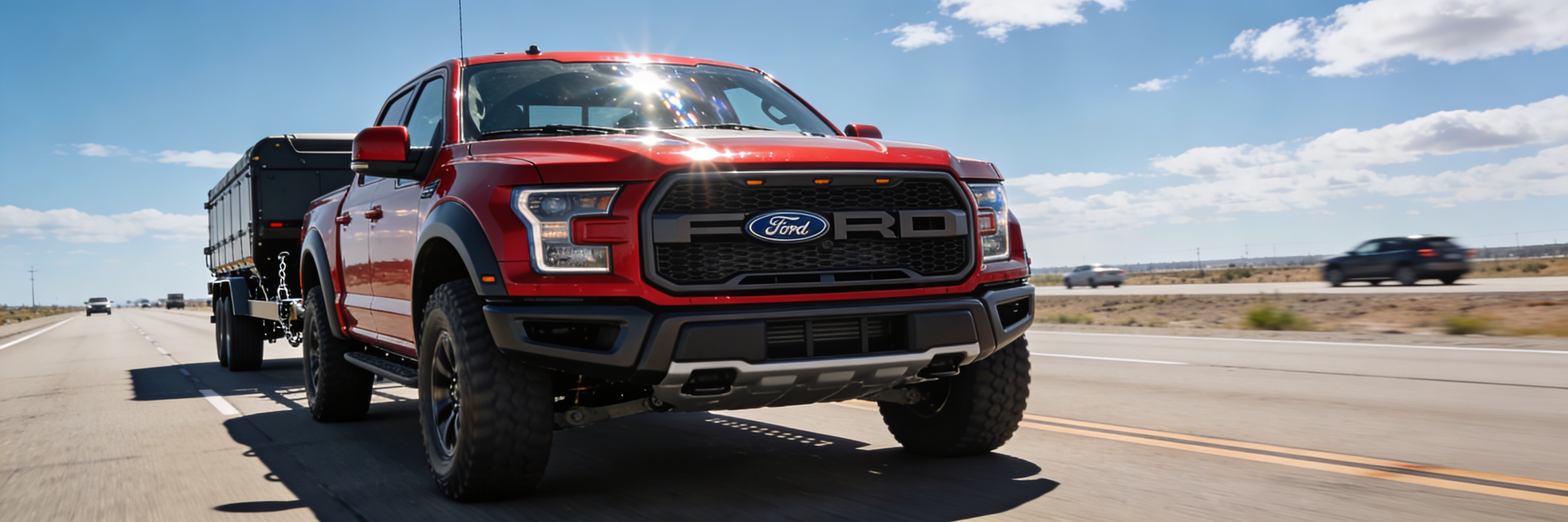 Ford F-150 driving