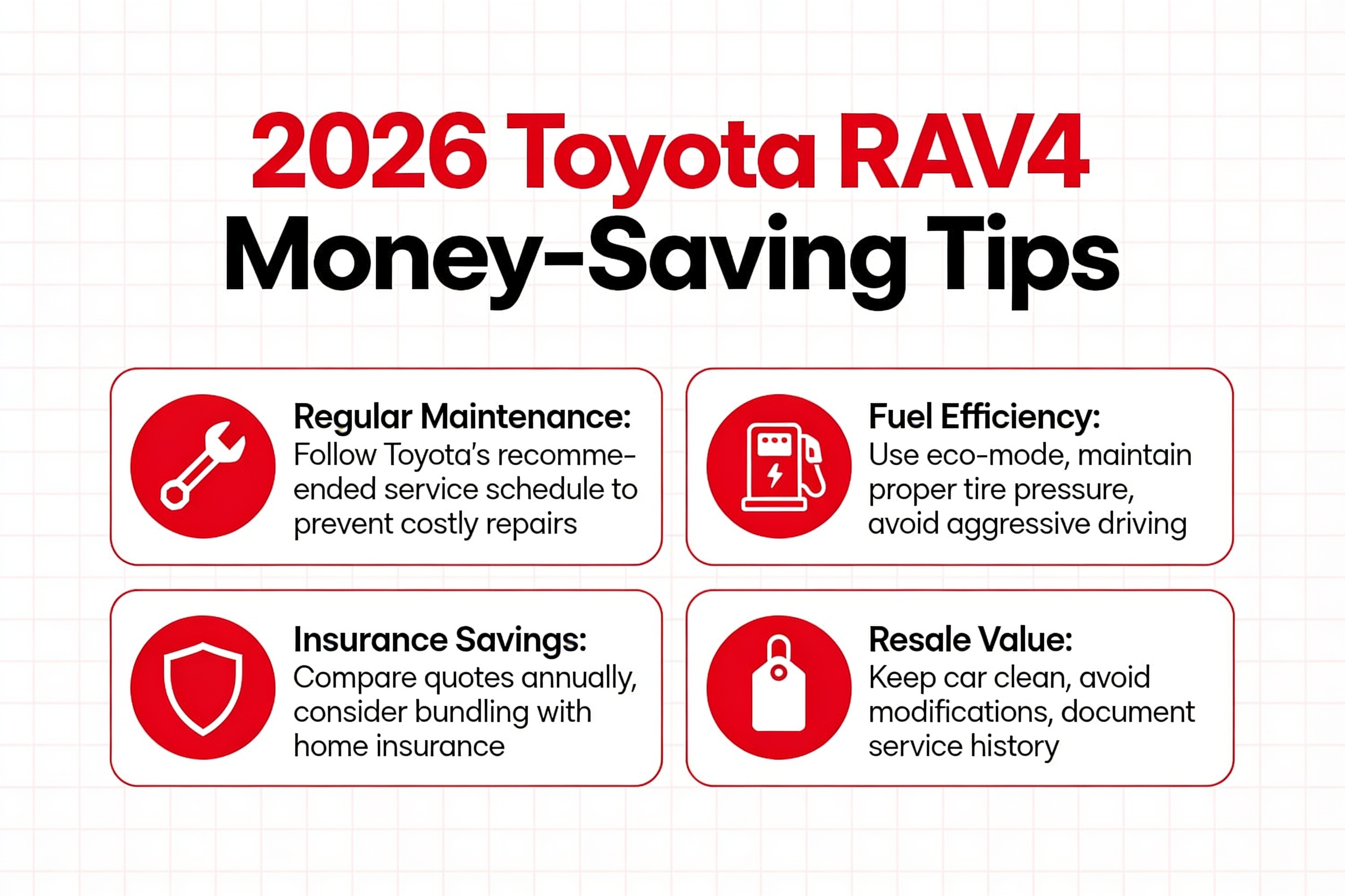 Money-saving tips for Toyota RAV4