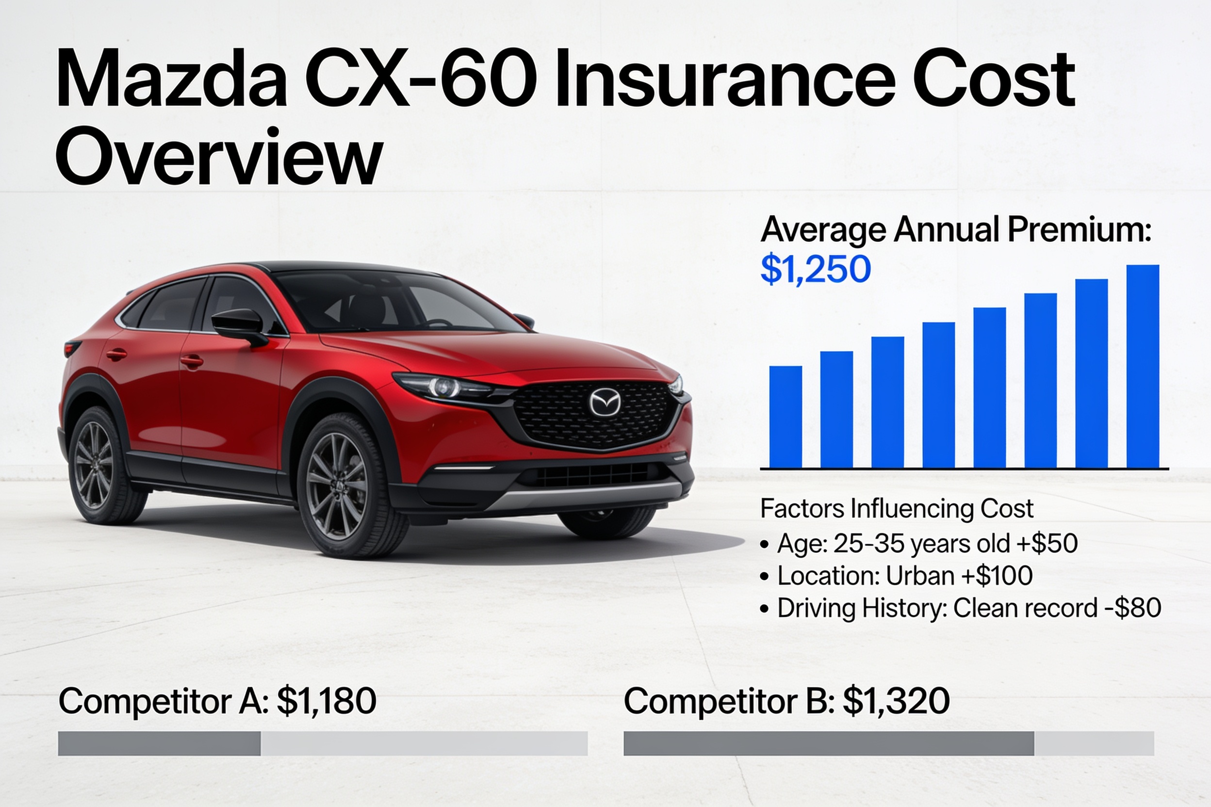 Insurance cost breakdown for Mazda CX-60