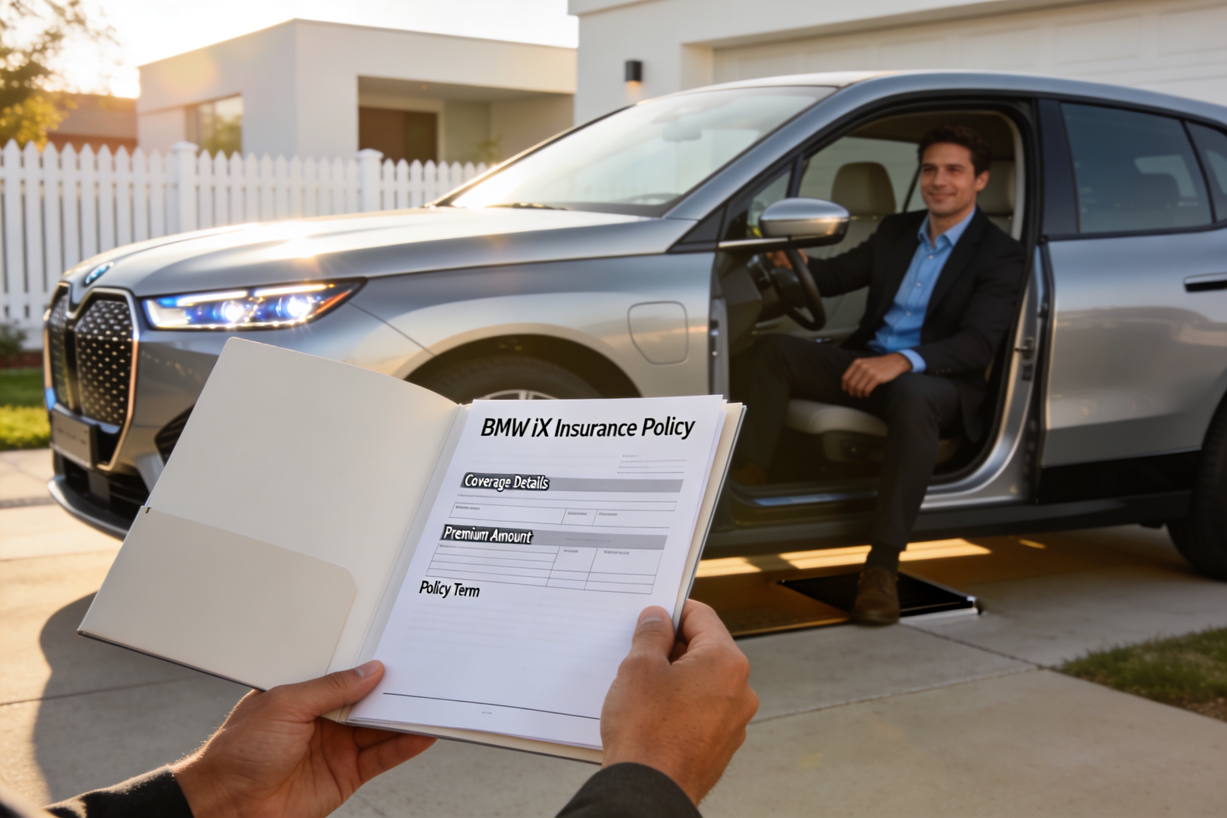 BMW iX insurance scene