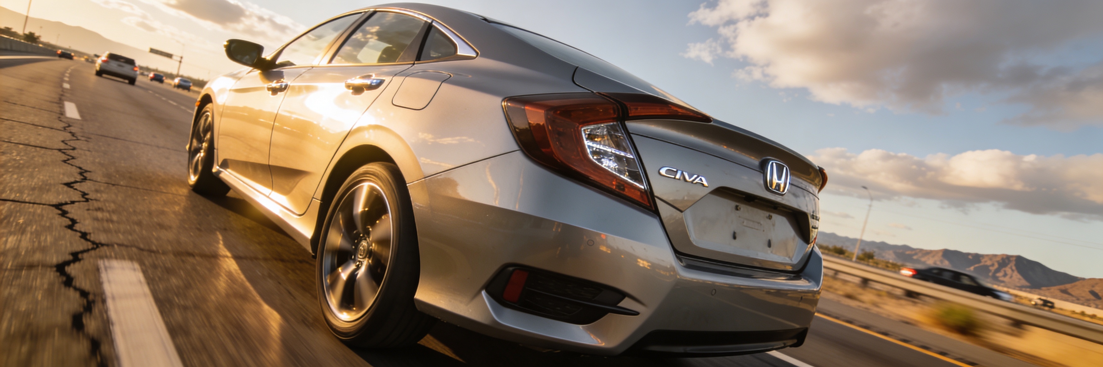 Honda Civic driving