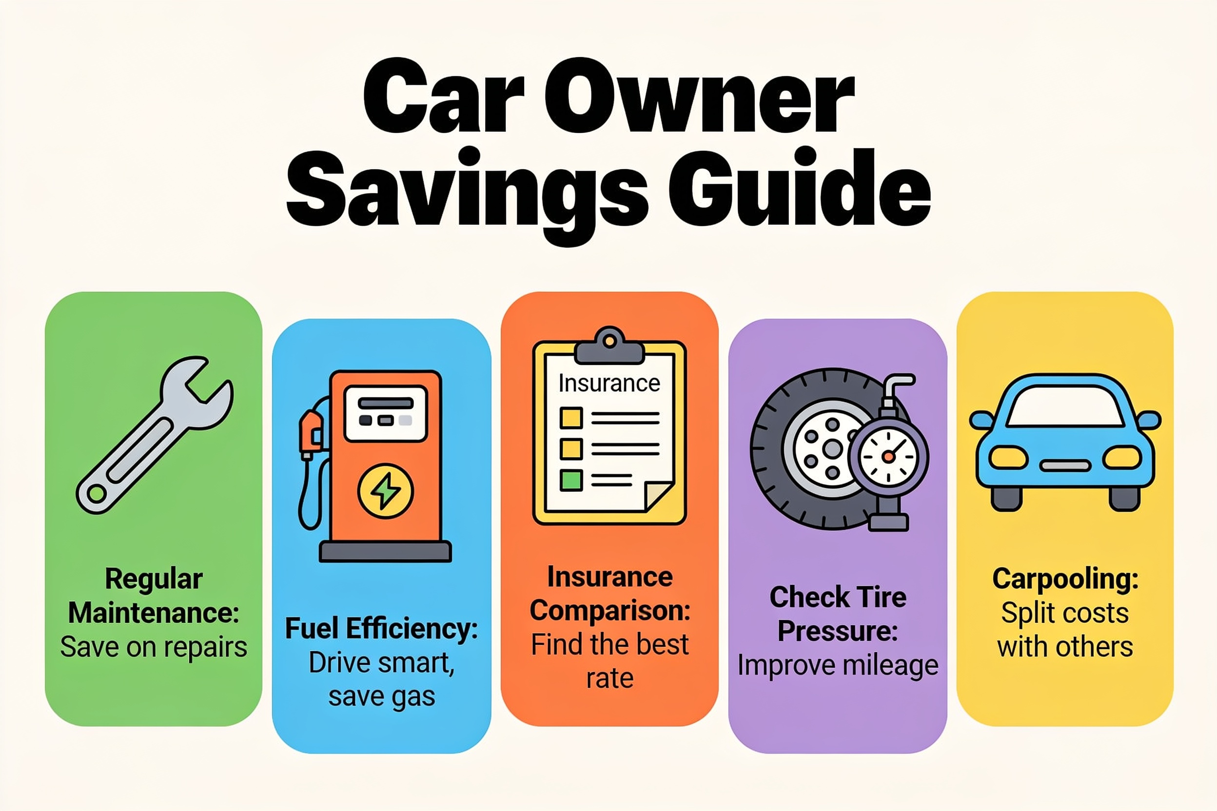 Savings tips infographic