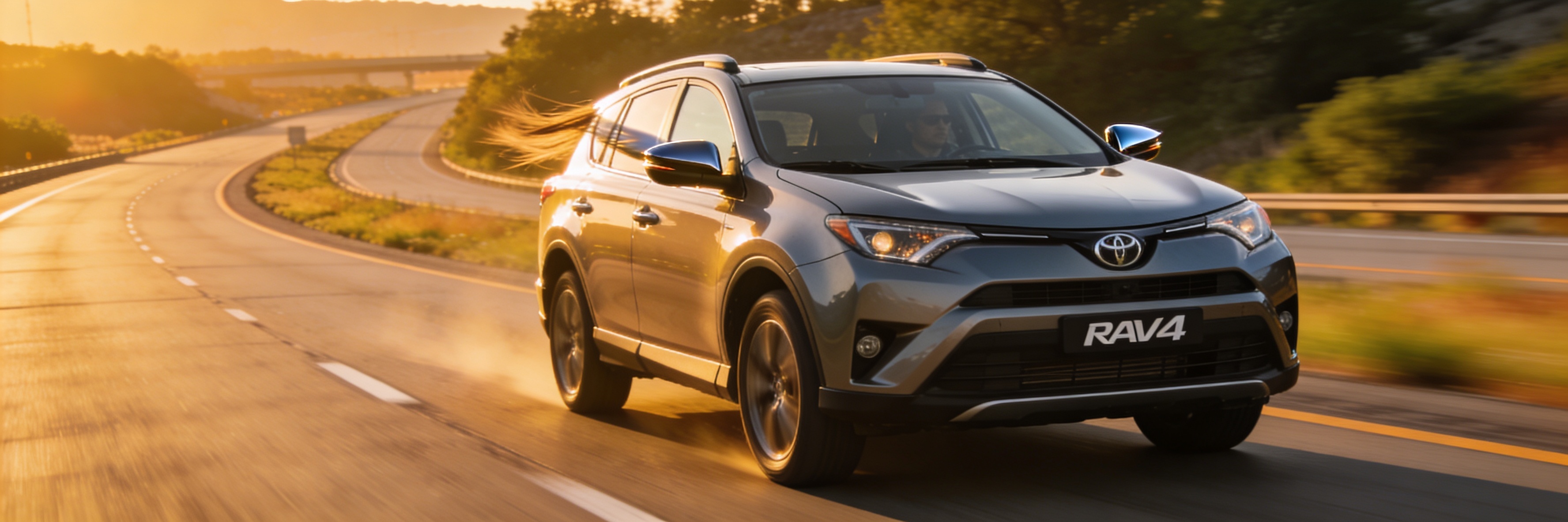 Toyota RAV4 driving