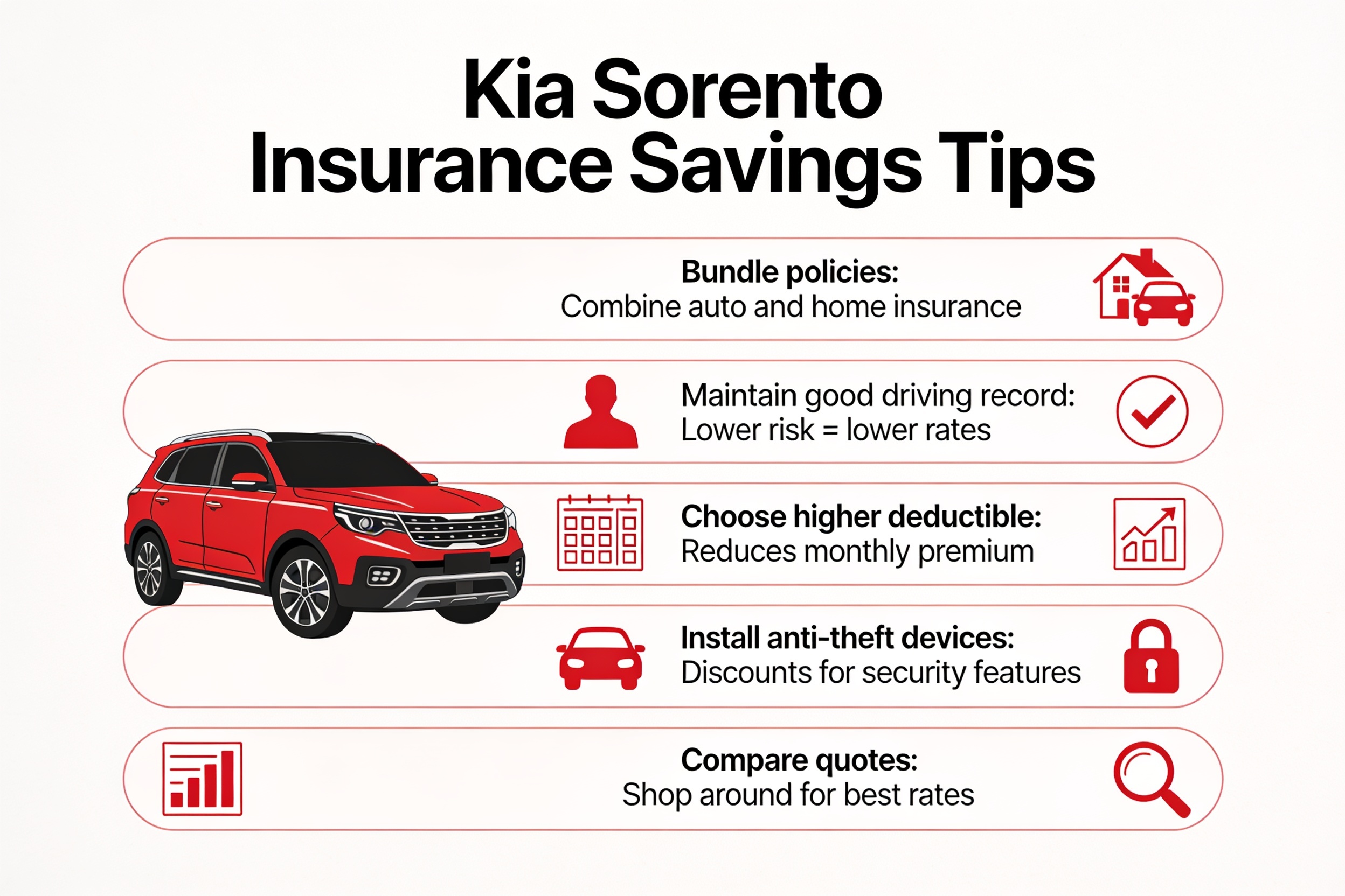 Savings tips infographic